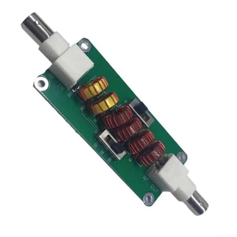 Low Pass Filter for 20m 30m 40m Bands 7MHz 10MHz 14MHz With Crystal Clear Signal Purity for SSB and CW, compact metal RF module