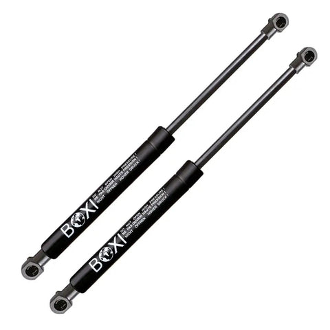 Heavy Duty Trunk Lift Support Struts Pair For Infiniti M30 1991 Through 1992 Coupe Convertible Gas Shock Dampers with black finish.