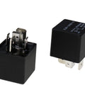 High Power Winch Relay SLDH 12V DC 1C 80A NC 5 Pin SPDT Waterproof Dustproof Sealed Type Automotive Spotlight Changeover Relay for Cars Trucks Boats Extended Temperature Range to 125C Durable Marine Grade Performance, 5-pin black relay