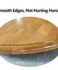 Downright Slick 100cm Wooden Lazy Susan Turntable with smooth edges for safe use on kitchen countertops.