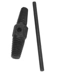Jauarta Broken Screw Extractor Kit For 1/2 and 3/4 Inch Pipe Tools That Rips Out Damaged Bolts And Rusty Fasteners With Serious Grip For Any Home Fixer Project That Needs To Get Stuff Done Fast, black steel extractor with handle
