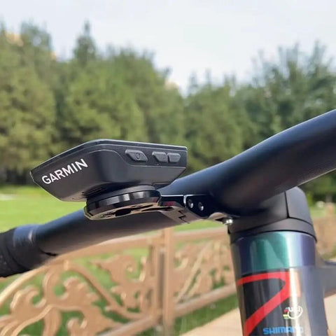 Bike Stem And Handlebar Mount For Garmin Edge And Wahoo ELEMNT, Bryton Rider, Stages Dash, Hammerhead, on Syncros Creston IC SL bars