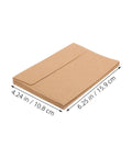 60 Pack Self Adhesive Kraft Paper Envelopes 10.8 By 15.9 Cm Letter Size For Invitations And Cards Secure Seal Easy To Use Handy Rustic Style