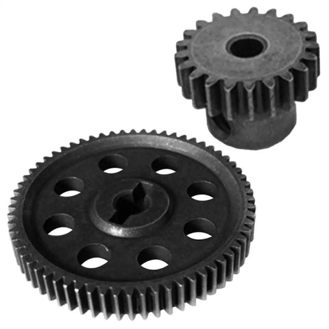 64T Metal Spur Gear And 21T Pinion Motor Gear Combo For 1 Tenth RC Cars And Trucks Beefed Up For Redcat Volcano EPX Lightning EPX Pro