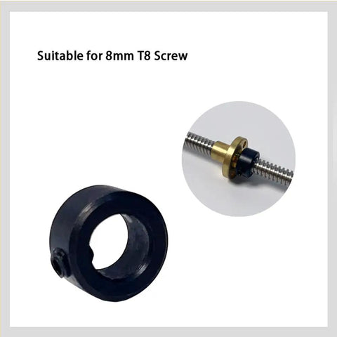 Heavy Duty 5/16 Inch Bore Shaft Collar With Zinc Plated Solid Carbon Steel Lead Screw Lock Ring for 8mm T8 screw