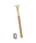 Heavy Duty Furniture Bolts And Barrel Nuts Set M6 Hex Dowel Bolts With Cross Dowel Nuts 100Mm Zinc plated steel bolt and nut for assembly.