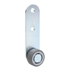 Side Mounted Door Pulley Wheel And Sagging Repair Kit For Wooden Sliders Galvanized Steel support roller with rubber floor protector.