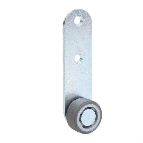 Side Mounted Door Pulley Wheel And Sagging Repair Kit For Wooden Sliders Galvanized Steel support roller with rubber floor protector.