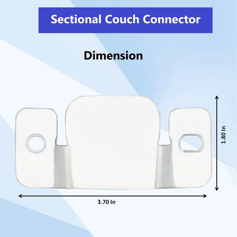 Solid Metal Sectional Couch Connectors To Keep Sections From Sliding Apart. Heavy Duty Interlocking Brackets With Screws Lock Your Living Room Layout In Place. Quick Install Flat Mount Hardware That Anchors Most Couches Tight As A Drum All Year.