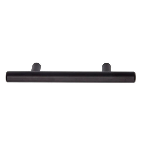 Oil Rubbed Bronze Euro Bar Cabinet Pulls Ten Pack, Ten Inch Length, Seven And One Half Inch Hole Centers, One Half Inch Diameter