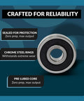 10 Pack 6008-2RS Lubricated Chrome Steel Sealed Ball Bearings 40x68x15mm Rubber Seal High RPM Support for RC Cars and DIY Projects