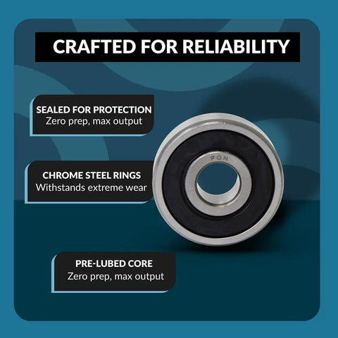 10 Pack 6008-2RS Lubricated Chrome Steel Sealed Ball Bearings 40x68x15mm Rubber Seal High RPM Support for RC Cars and DIY Projects