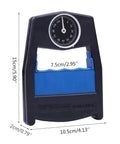Hand Grip Dynamometer Strength Meter With Adjustable Tension For Rehab And Training, Ergonomic Grip Gauge For Musicians, Drummers, Guitarists, And Everyday Fitness, Precise Force Reading And Easy One Hand Use, black and blue, 15 cm