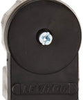 Industrial Grade 15 Amp 125 Volt Angle Plug With Grounding And Straight Blade, Dual Color Black White, Grippy Ergonomic Fluted Body
