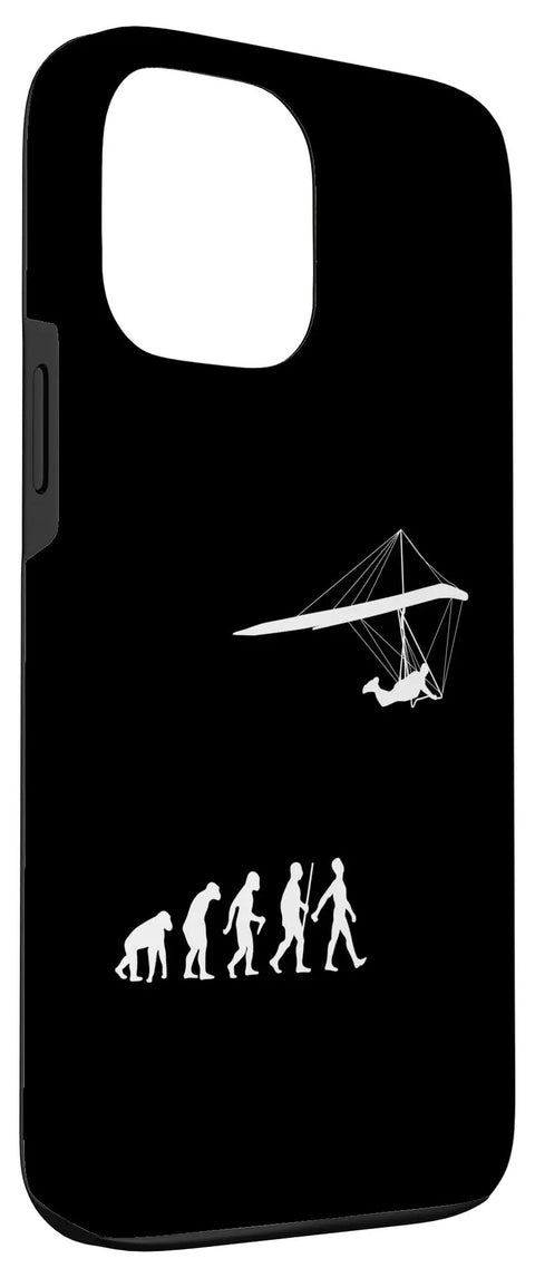 Hang Glider Art Case For iPhone 13 Pro Max A Rad Hang Gliding Gift For Men Women Instructors And Air Sports Fans, black evolution design