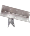 8 Inch Stainless Steel Ball Bearing Door Hinges For Heavy Duty Wood Doors With Square Corner One Eighth Inch Thick Matte Black Finish Includes Mounting Screws Load Capacity Up To 232 Pounds Per Hinge And Rust Proof Construction close-up