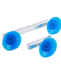 Heavy Duty Aluminum Alloy Glass Vacuum Gripper And Smartphone Screen Suction Cup Puller Tool For Quick Setup And No Sweat Installations With Top Shelf Grip, with blue suction cups.