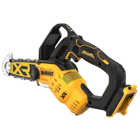 Cordless Pruning Chainsaw 20V 8 Inch For Quick Yard Trims, Lightweight One Hand Comfort Grip, DCCS623B Model, Black And Yellow
