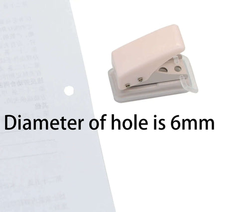 Two Pack Mini Purple And Pink One Quarter Inch Circle Hole Punch Handheld Paper And Leather Craft Tool For Punching About Ten Sheets
