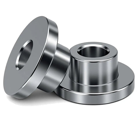 Solid Handlebar Riser Bushings For Harley Touring Softail Dyna Sportster Eliminates Handlebar Flex With Heavy Duty Steel Mounts Chrome 4 Pack