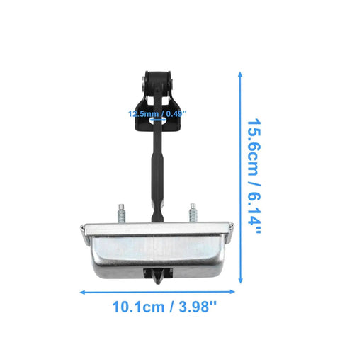 Front view of GMC Door Check Strap For Sierra 3500 2001-2006 And Sierra 1500 2004-2006 Rear Door Hinges with measurements