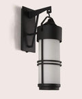 Outdoor E27 Wall Light LED Sconce With Glass Waterproof Lantern For Patio Balcony Garage And Workshop, Rustic Modern Design