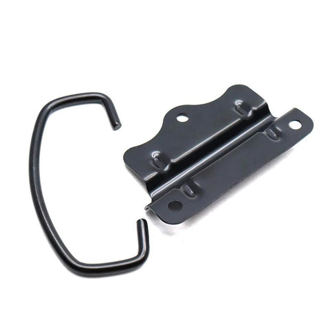 Stainless Steel Chest Pull Handle Black Finish Pack Of 4 With Three Hole Mounting For Easy Installation 80 Mm Long