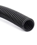 Close-up of 20 Foot 1 Inch Wire Loom Split Tubing Auto Wire Conduit Flexible Cover For High Temp Electrical Protection -40 To 257 F Heavy Duty Grade