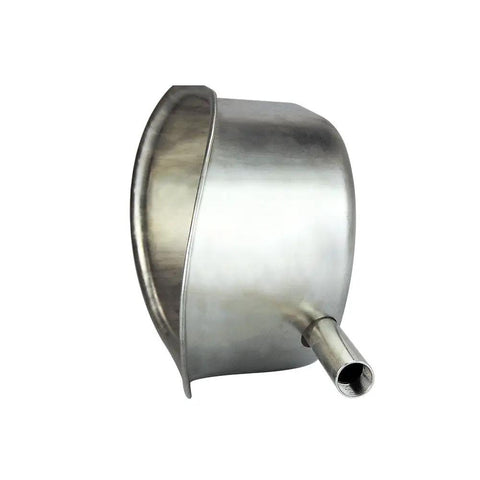 Heavy Duty Stainless Steel Pig Waterer Bowl With Nipple Feeder For Hog Sows Swine And Piglets Rustproof Farm livestock cup side view with nipple spout