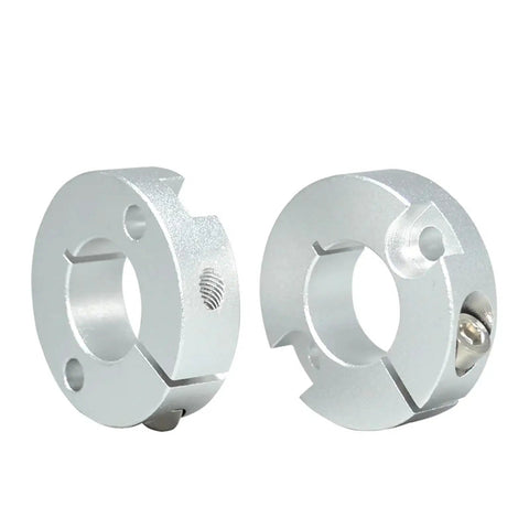 Solid Aluminum Alloy Fixed Ring Counterbore Double Hole Shaft Collar With Single Split Clamp For Machinery And Equipment For Soft Shafts