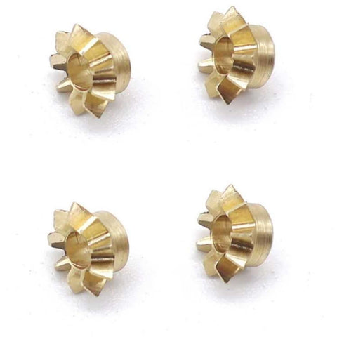 Two Pack 0.5 Module Bevel Gears 9 Teeth Copper Miter Gear With 2mm Bore For 90 Degree Transmission 1 To 1 Pinion Mesh In Precision CNC Gearbox Applications