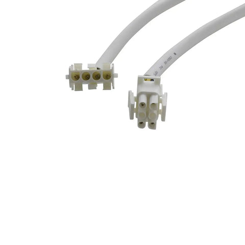 Close-up of white power connectors from the Ice Maker Kit Replacement For GE Refrigerators Plug And Play Easy Install No Tools Required