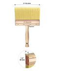 6 Inch Wide Deck Stain Brush Attachment For Walls And Wood Pro Grade Paint Applicator With Ergonomic Handle