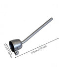 Stainless Steel Torch Nozzle Adapter For Heat Fusing, 35mm Connection, 150mm Standard Round Nozzle, Replacement Tip for workshops.