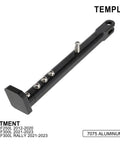 7075 Aluminum Dirt Bike Kickstand Adjustable Side Stand For CRF250L CRF250X Rally Models 2012 Through 2023 Black Lightweight