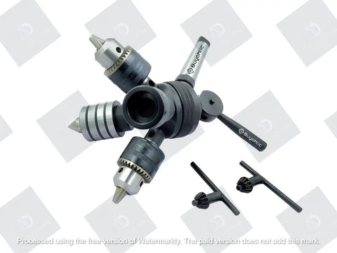 Heavy Duty Quad Head Tailstock Turret MT2 With Drill Chuck Die Holder And Live Center For Precision Machining Four Station Setup