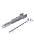 No Dig Ground Anchor Kit With 5 Lag Bolts And 20 Inch Rebar Galvanized Steel Easy Quick Install No Concrete Or Digging Needed Heavy Duty