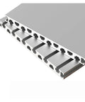 Heavy Duty Premium 20240 T Slot Aluminum Extrusion Profile Rail For Cnc Router And 3D Printer Frame Build, showing detail of T slot design.