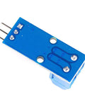 Rock Solid Pair Of ACS712 30 Amp Current Sensor Modules With Hella Accurate Analog Readings For Arduino Projects And Smooth Voltage Control Built Dope For Everyday Use, close-up view of a blue sensor module.