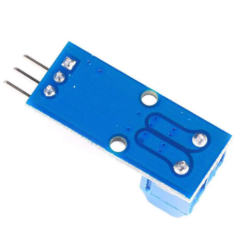 Rock Solid Pair Of ACS712 30 Amp Current Sensor Modules With Hella Accurate Analog Readings For Arduino Projects And Smooth Voltage Control Built Dope For Everyday Use, close-up view of a blue sensor module.