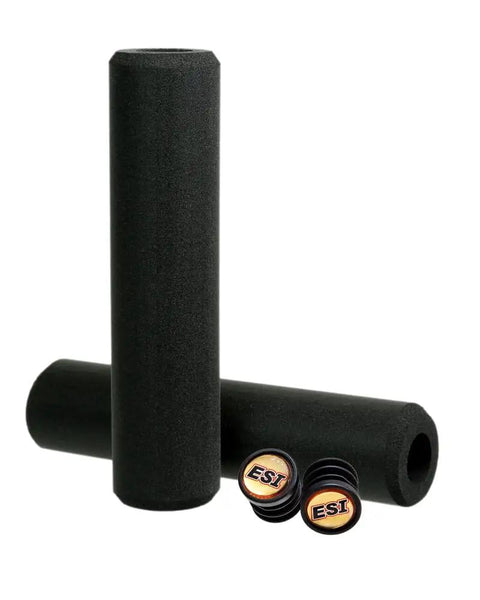 Extra Chunky Silicone MTB Grips For Maximum Comfort And Control On Mountain Bikes And E-Bikes, Thick Shock-Absorbing Black Handlebar Grips.