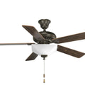 Signature 52 Inch Five Blade Ceiling Fan With Reversible 153 X 18 Motor In Antique Bronze Finish