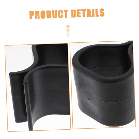 Close-up of black plastic Outdoor Patio Furniture Clips 12 Piece Sectional Sofa Connectors For Sturdy Rattan Sets