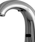 Tough As Nails Chrome Faucet With Electronic Valve And Low Profile Spout, Solid Machined Shank, Fits Decks Up To Two Inches Thick