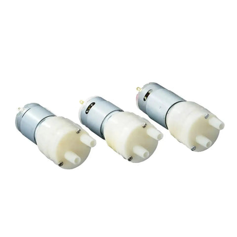 3 sleek 12V Automatic Electric Diaphragm Water Pressure Pumps, 1.45L per minute, perfect for aquaria and irrigation systems.