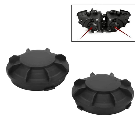 Headlight Dust Cap Direct Replacement For YZF R1 2006 2008 And CBR600F F4 1999 2000, black durable seal weatherproof covers