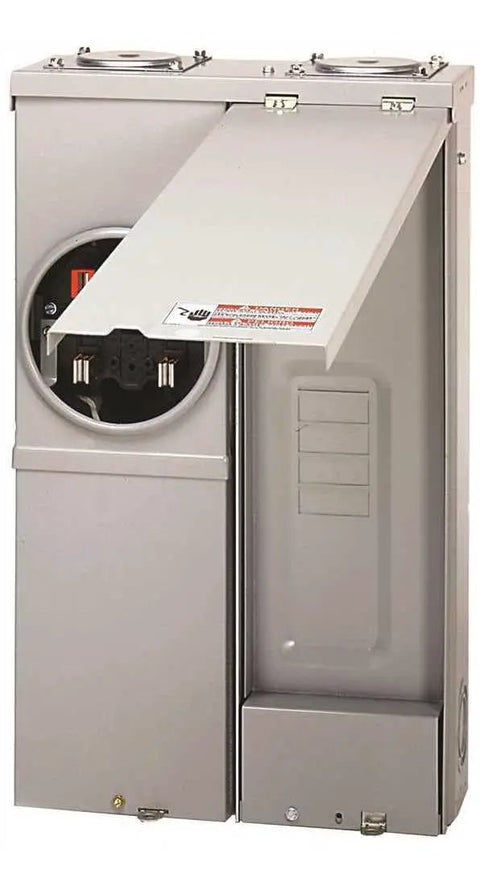 Beefy Breaker Main Lug 2 to 4 Socket 125A MBE24L125BTS Electrical Panel open showing socket connections
