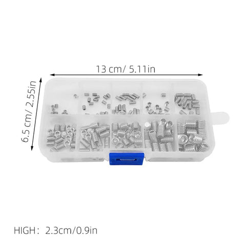 200 Pcs Stainless Steel Screw Set M3 M8 Flat Grub Screws 304 Alloy Fasteners For Doors Shop Smooth Threads Perfect Diy And Pro Techs Loving Solid Work Done Right With Heavy Duty Gear To Crush It Hard, plastic organizer box