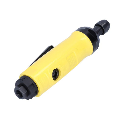 Heavy Duty Mini Air Angle Die Grinder 22000 RPM Pneumatic Rotary Tool with sealed ball bearings in a compact design.