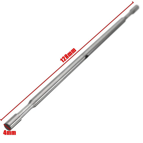 Nibbler Cutter Replacement Arbor For Sheet Metal, Double Head Cutting Tool Accessory, 128x4 mm steel arbor
